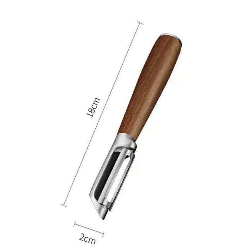 économe,bois,noyer,vintage,ustensile,cuisine,accessoires,
