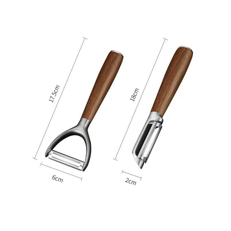 économe,bois,noyer,vintage,ustensile,cuisine,accessoires,