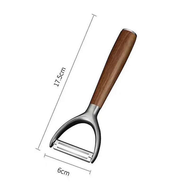économe,bois,noyer,vintage,ustensile,cuisine,accessoires,
