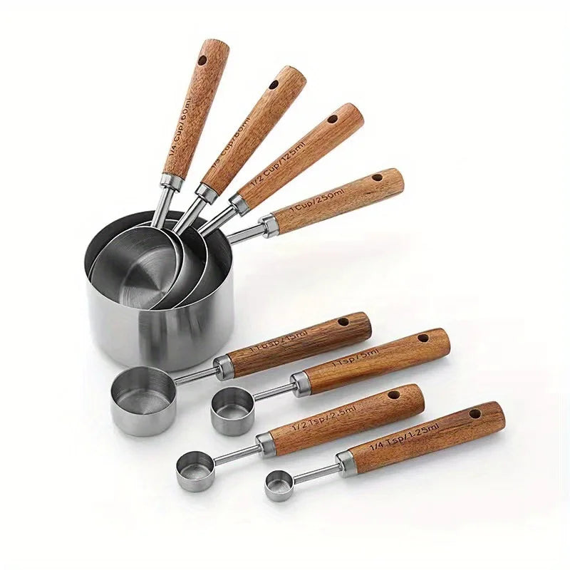 cuillère, mesure,cuisine,accessoires,bois,métal,inoxydable,laiton,ustensiles