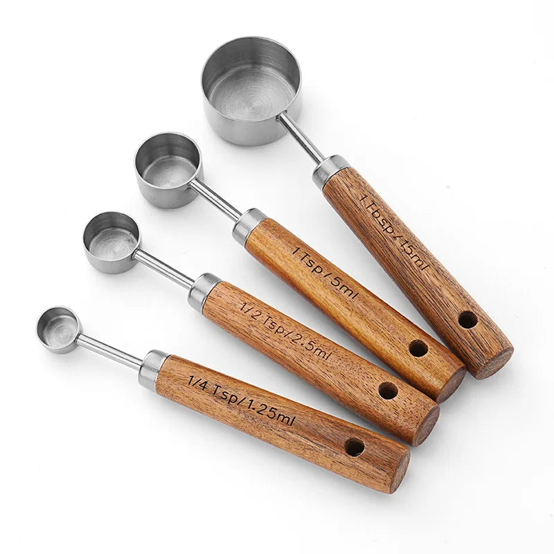cuillère, mesure,cuisine,accessoires,bois,métal,inoxydable,laiton,ustensiles