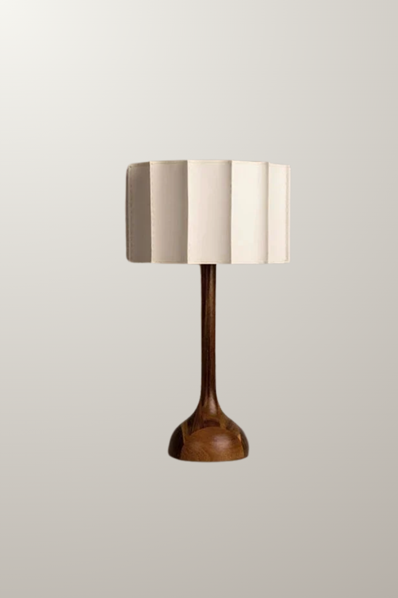 lampe,chevet,à poser, pied bois, abat jour tissus, décoration, maison, luminaires,
