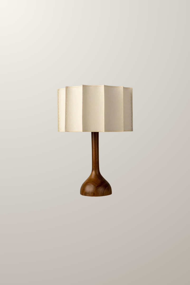 lampe,chevet,à poser, pied bois, abat jour tissus, décoration, maison, luminaires,