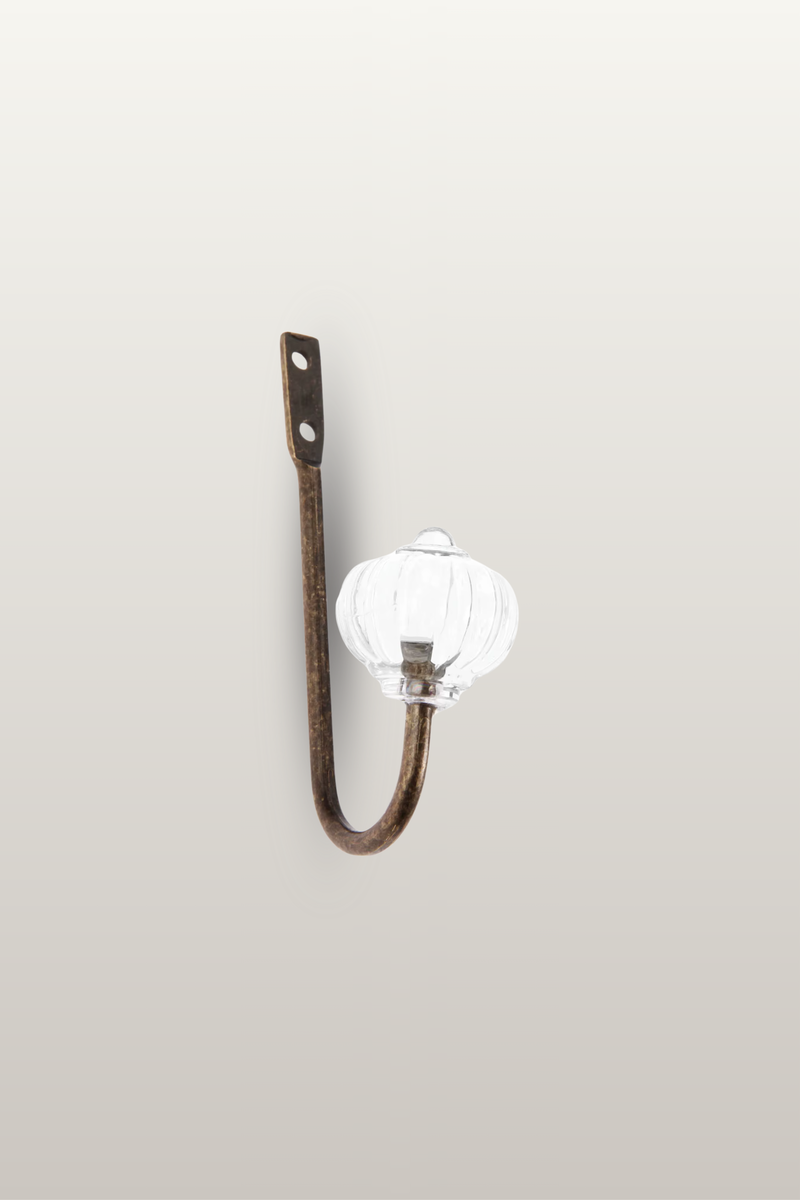 patere,porte,manteau,laiton,ancien,couronne,verre,fixation,murale,hall,entrée,chambre,placard,aménagement,maison,décoration