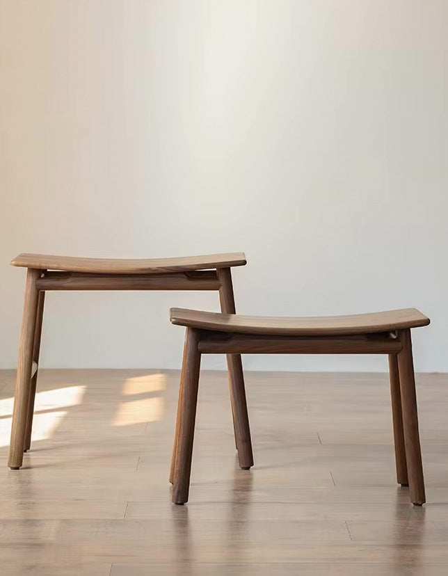 tabouret, noyer, chêne, massif, décoration,maison,table,salon